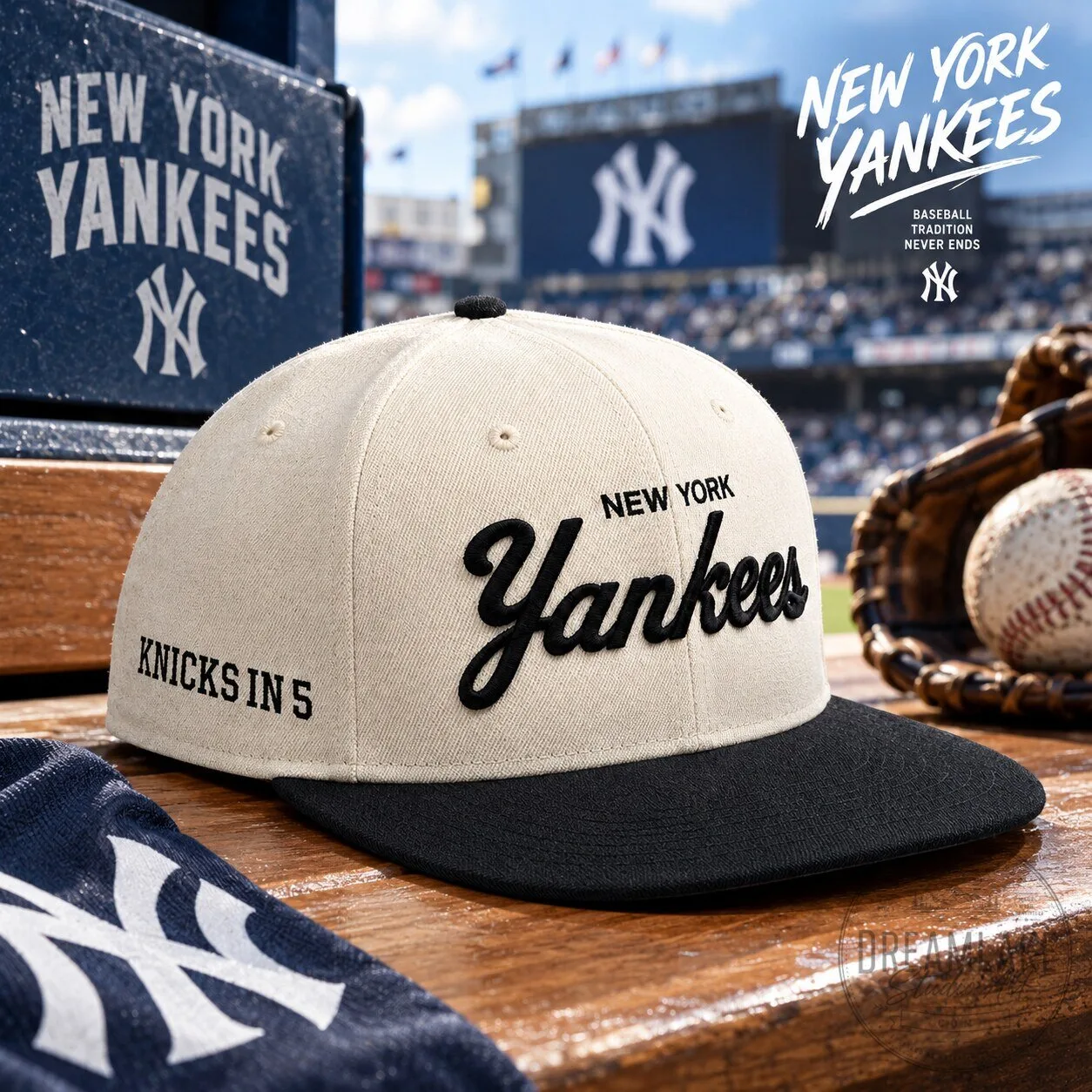 Knicks In 5 Yankees Snapback Hat