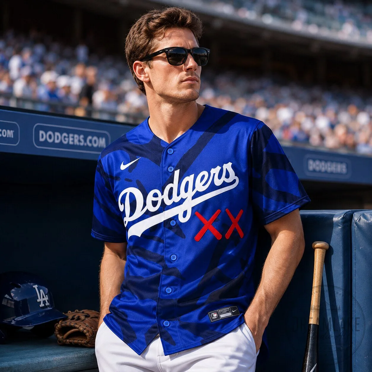 Nike KAWS Los Angeles Dodgers Jersey - Dream Lake Studio - Unique