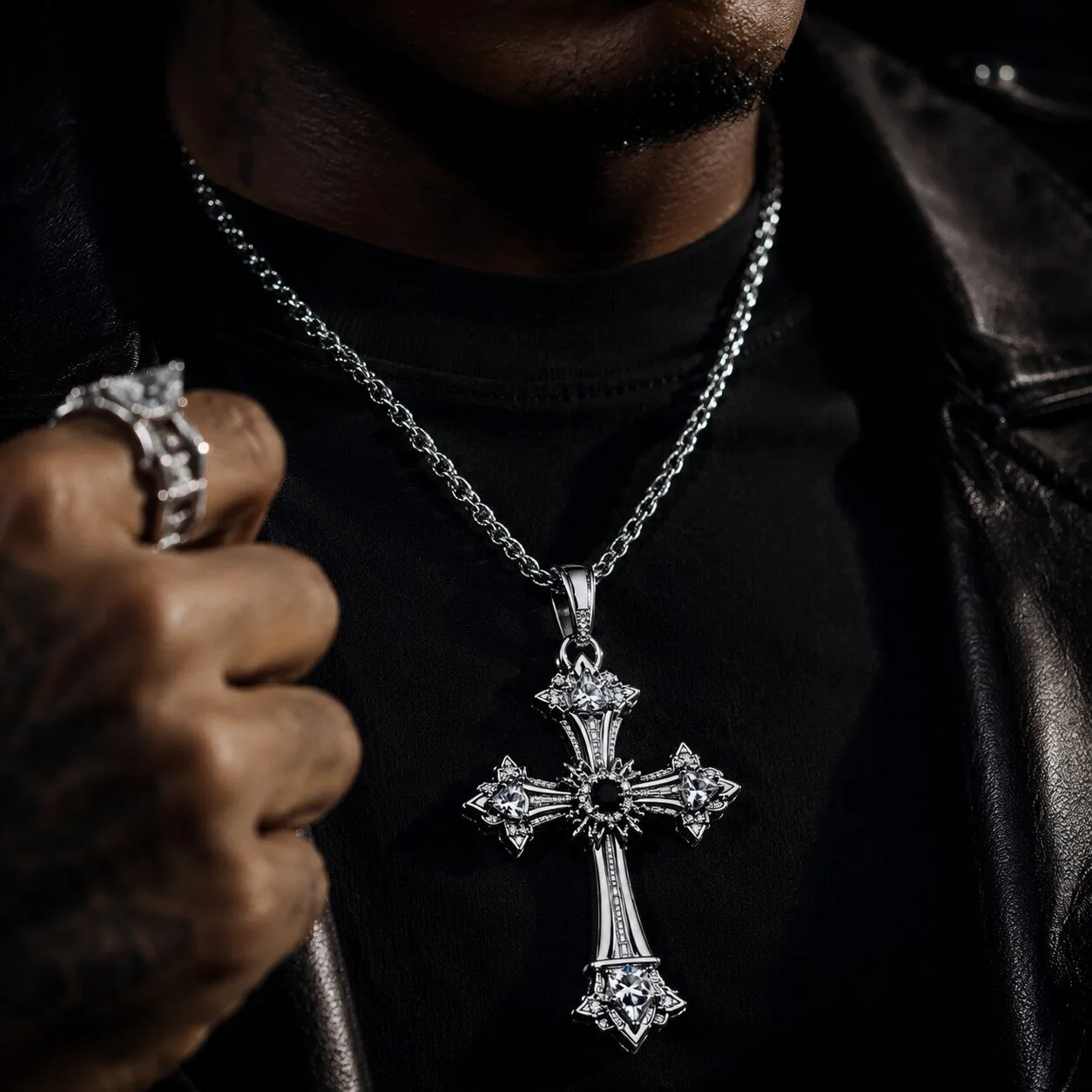 Gothic Crystal Cross Pendant Necklace Jewelry 2026 9 Gothic Crystal Cross Pendant Necklace Jewelry 2026