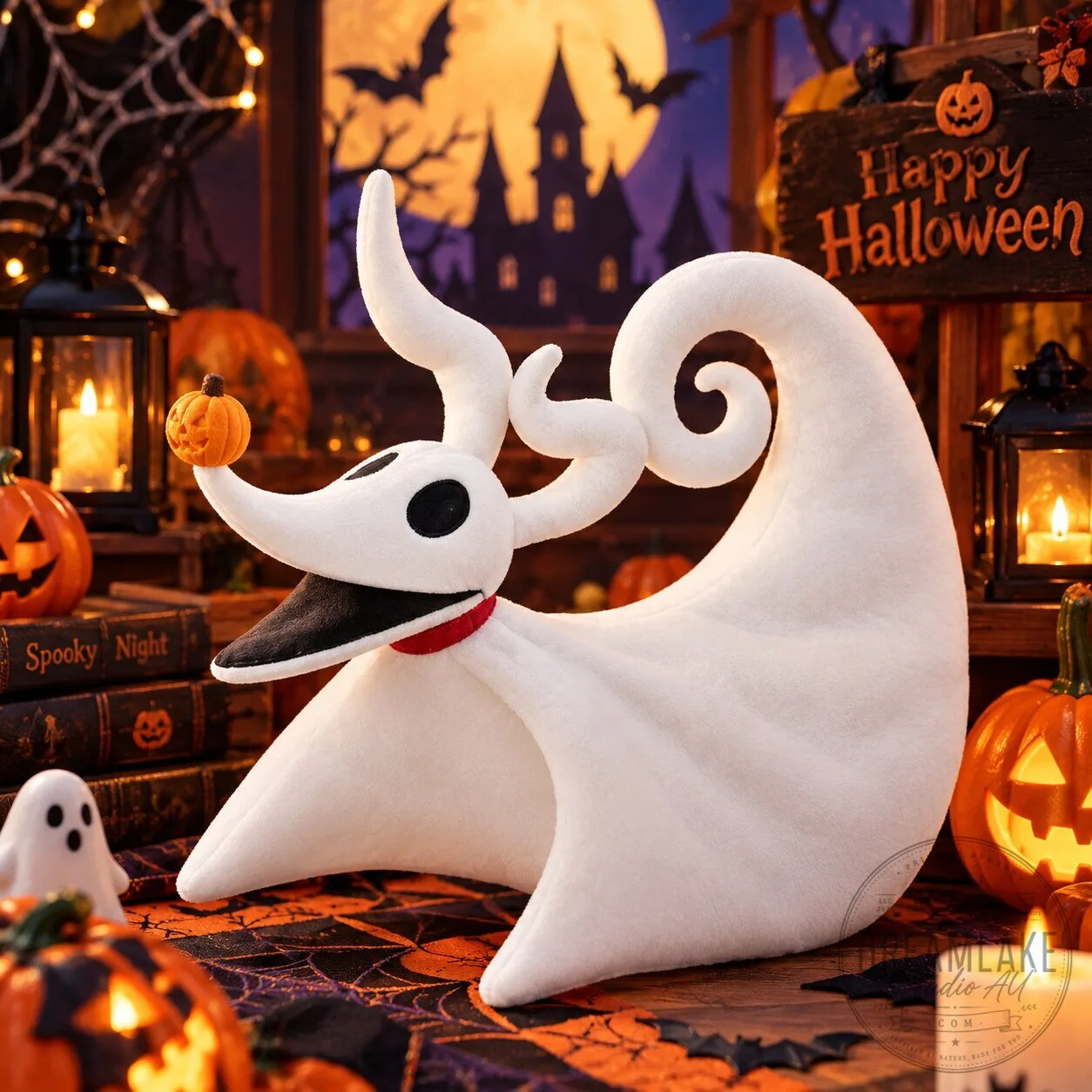 The Nightmare Before Chrismas Ghost Dog Plush Toy