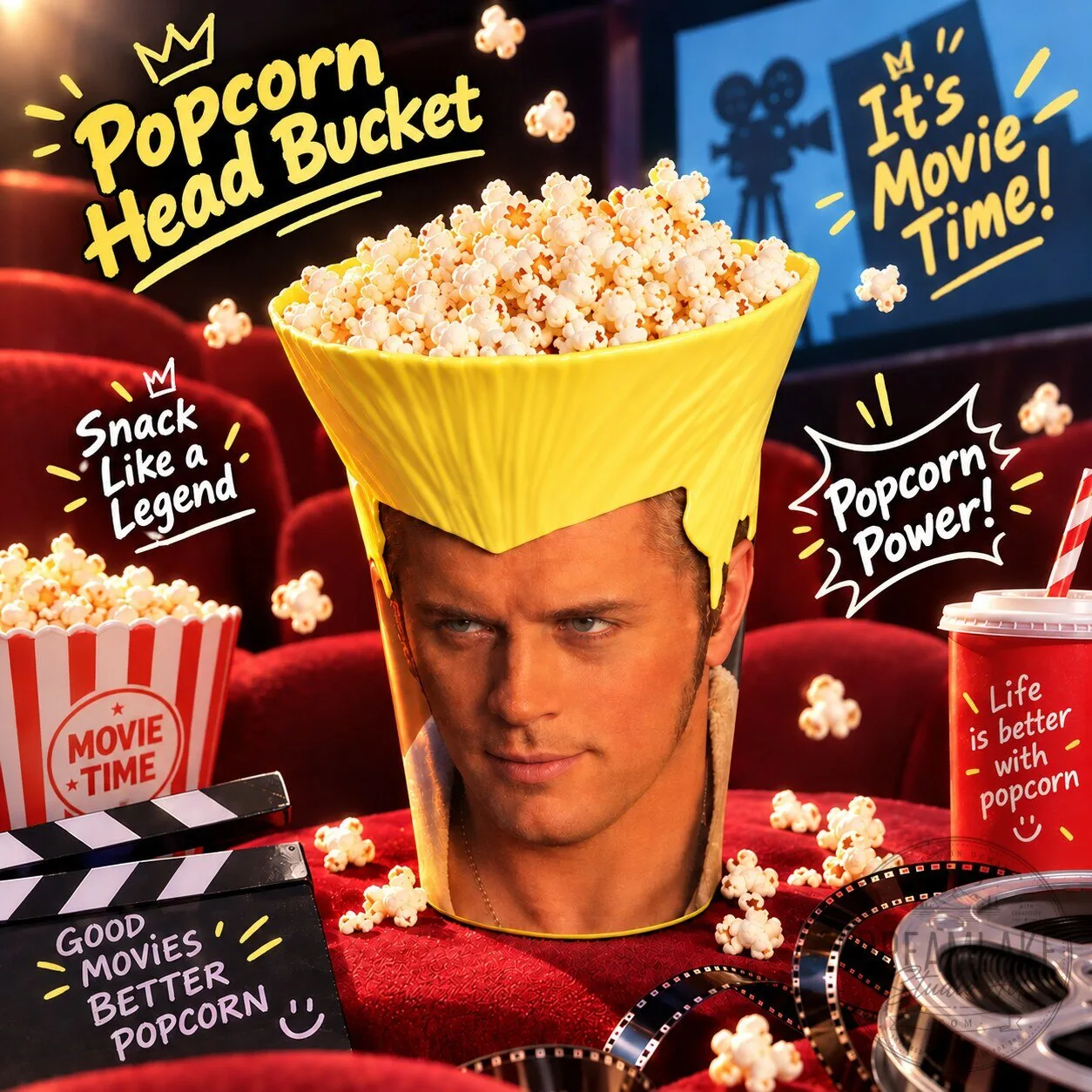 STREET FIGHTER Guiles Hair Popcorn Bucket 5 STREET FIGHTER Guiles Hair Popcorn Bucket