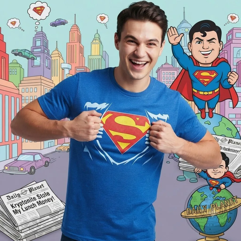 Superman Superman Rip Chest Shirt