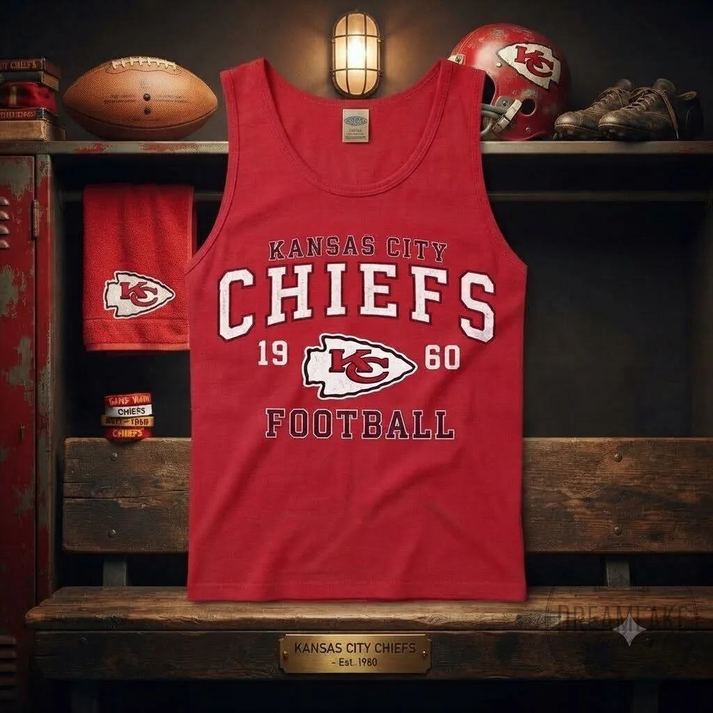Kansas City Chiefs 1960 Football Tank Top