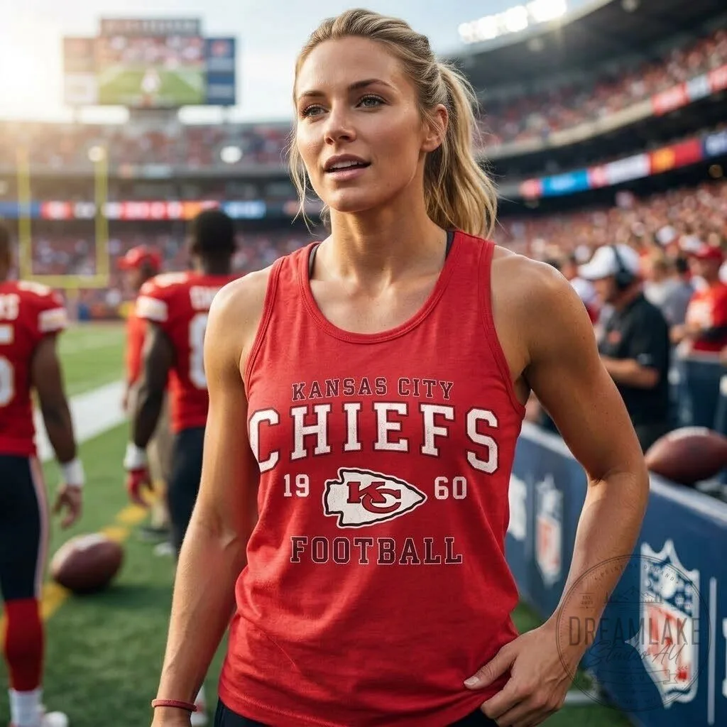 Kansas City Chiefs 1960 Football Tank Top 9 Kansas City Chiefs 1960 Football Tank Top