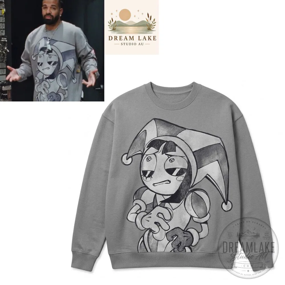 "Shop Trendy Apparel: Sweatshirts, Tank Tops, Jerseys, Shirts, Polos" 40 Drake Pomni The Amazing Digital Circus Sweatshirt