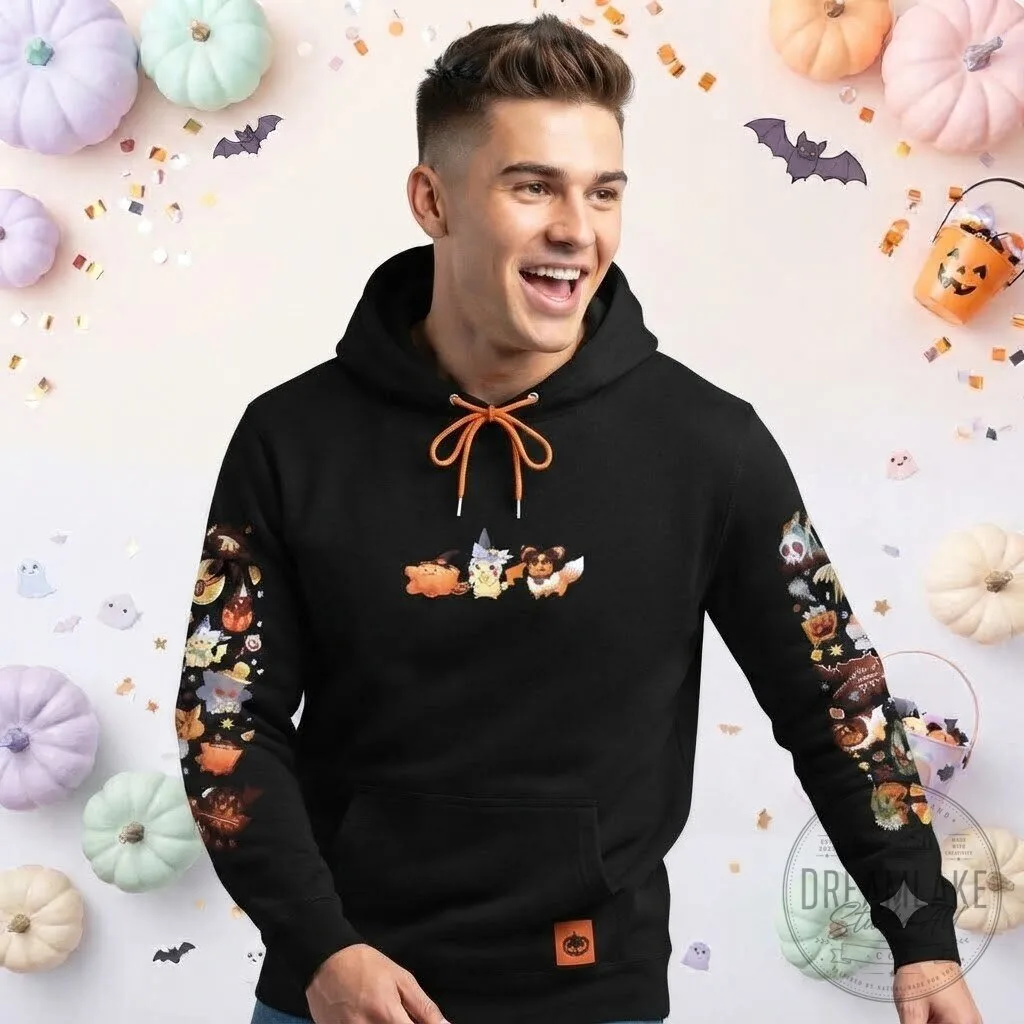 Pokemon Halloween Spooky Ghost Types Black Hoodie 13 Pokemon Halloween Spooky Ghost Types Black Hoodie