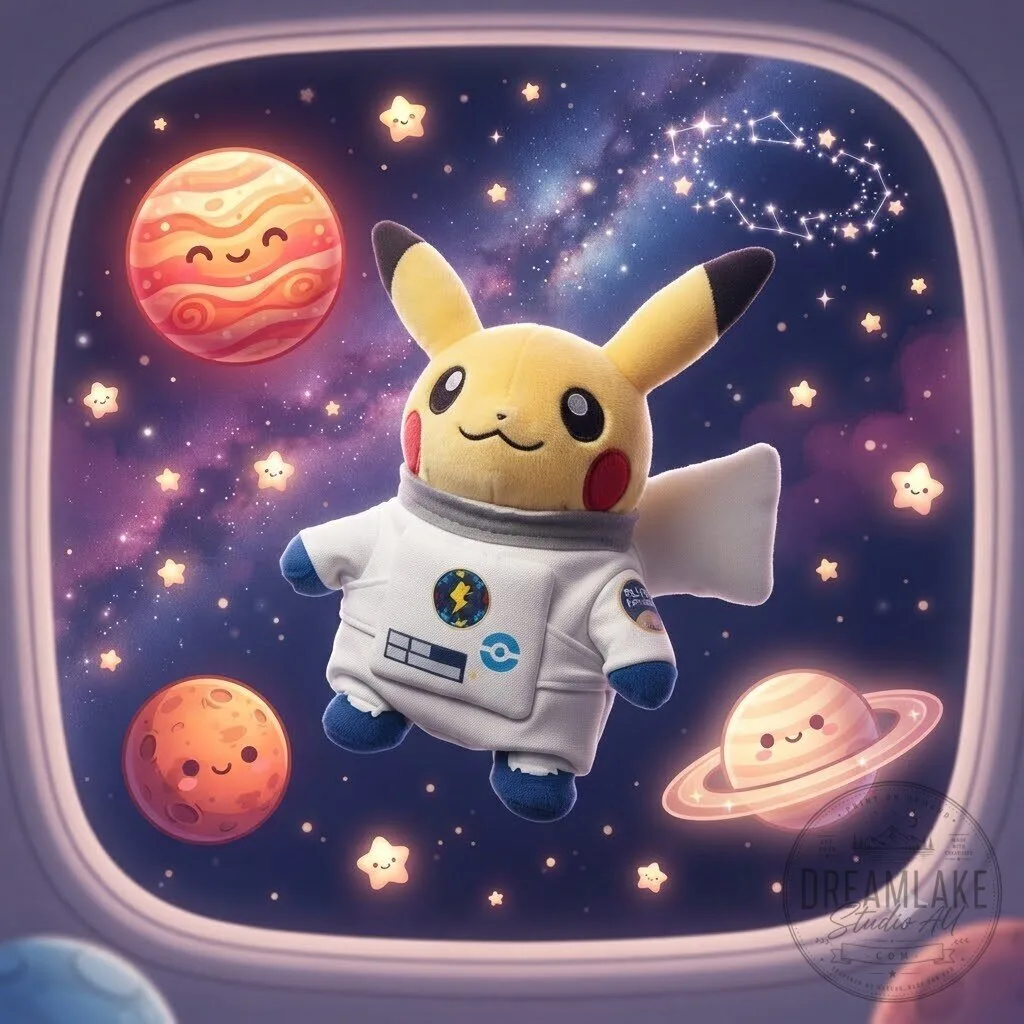 Pokemon Astronaut Pikachu Spacesuit Plush Toy 5 Pokemon Astronaut Pikachu Spacesuit Plush Toy