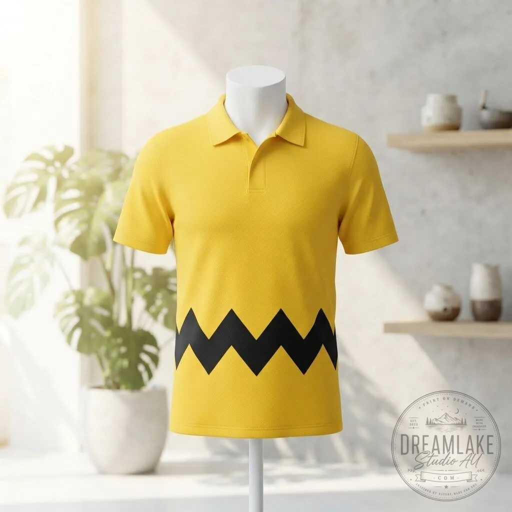 Charlie Brown Zig Zag Polo Shirt