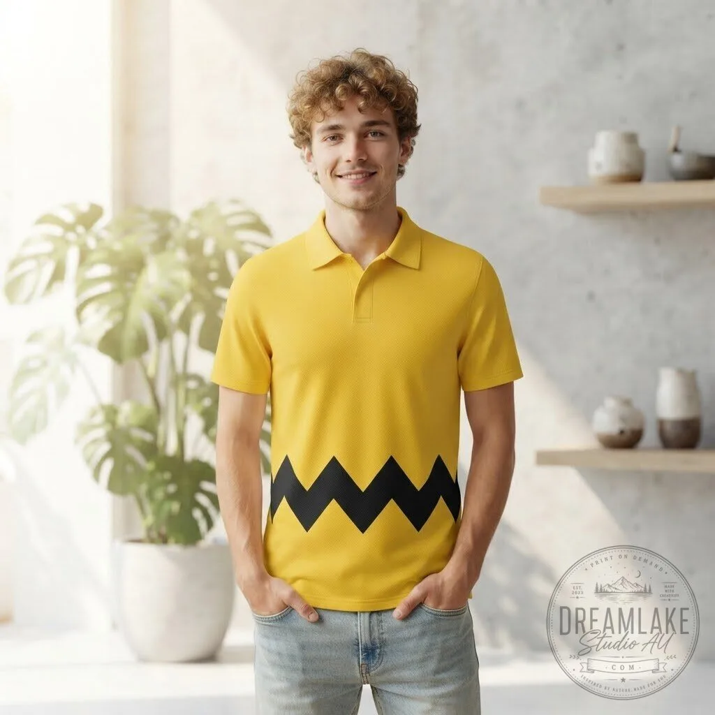 Charlie Brown Zig Zag Polo Shirt 11 Charlie Brown Zig Zag Polo Shirt