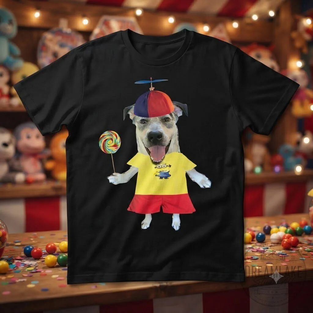 Dog With Propeller Hat Funny Shirt