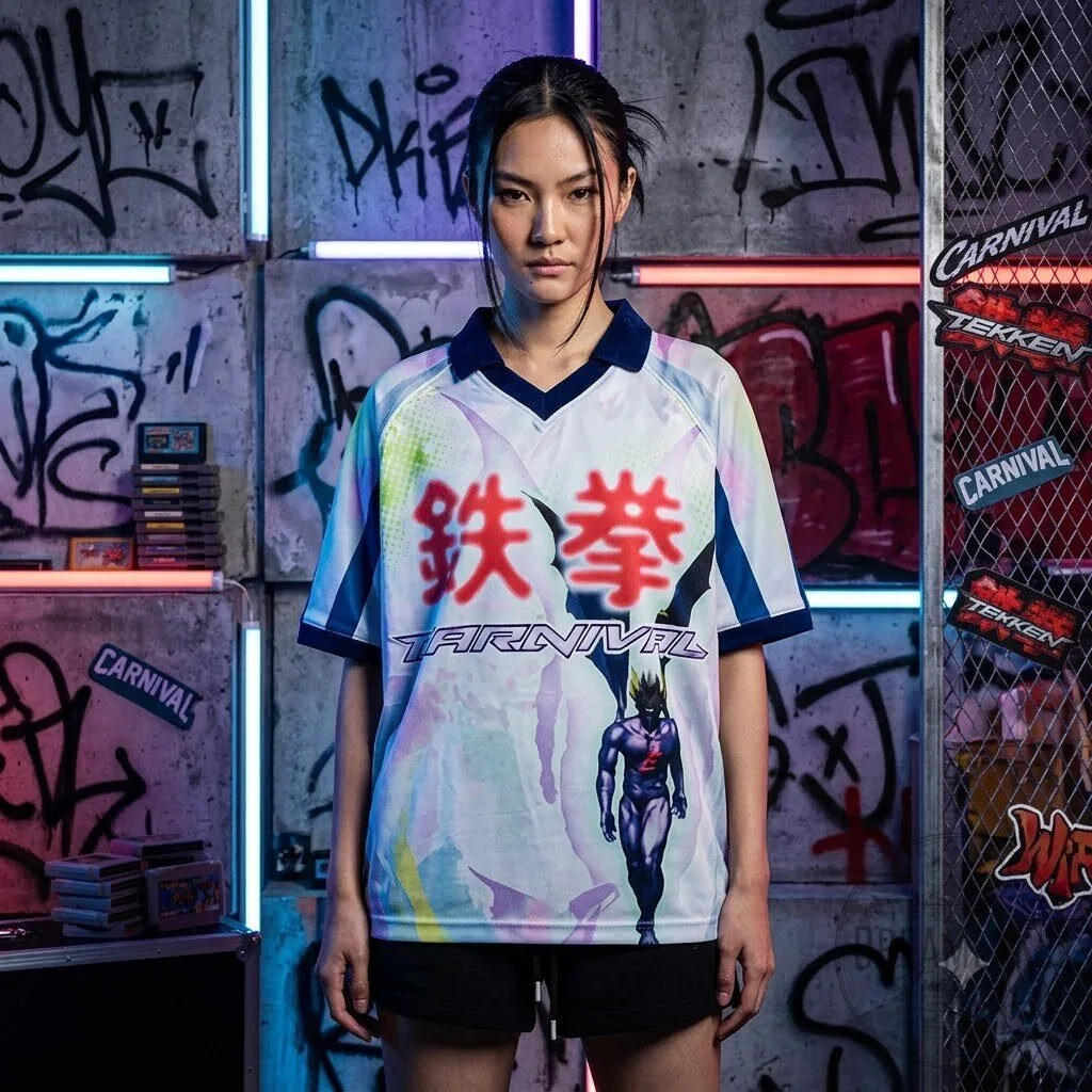 Tekken Carnival Anime Graphic Polo Shirt