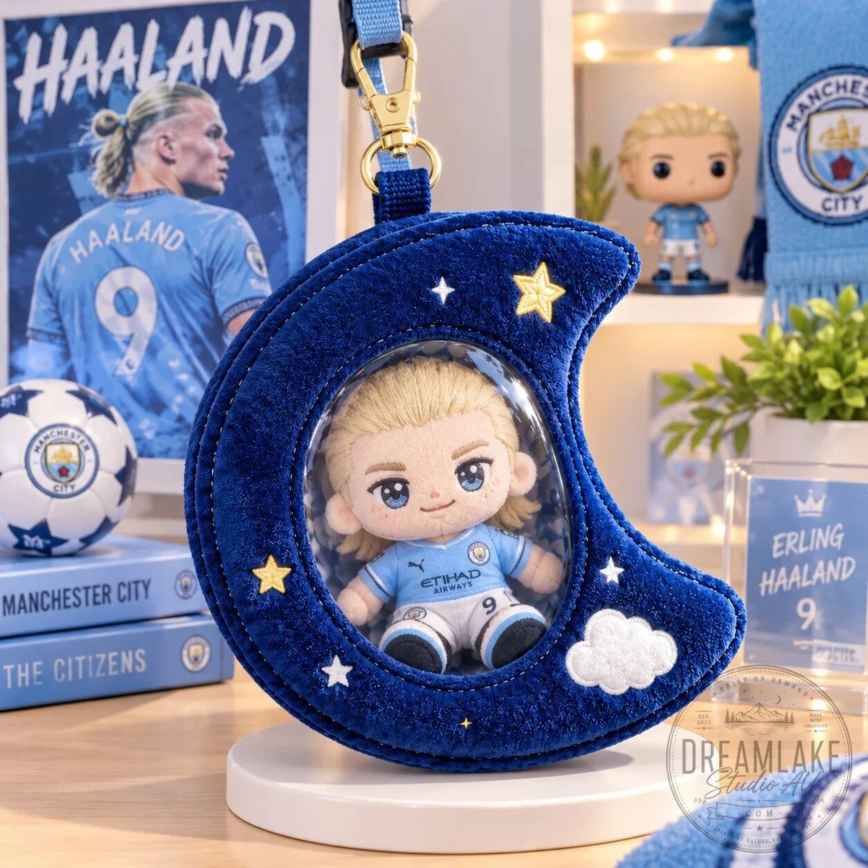 Blue Moon Plush Pouch Charm