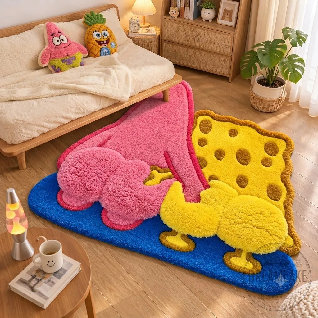 Cute Patrick Star And SpongeBob Butt Bedroom Rugs & Playful Room Decor 2026 9 Cute Patrick Star And SpongeBob Butt Bedroom Rugs & Playful Room Decor 2026