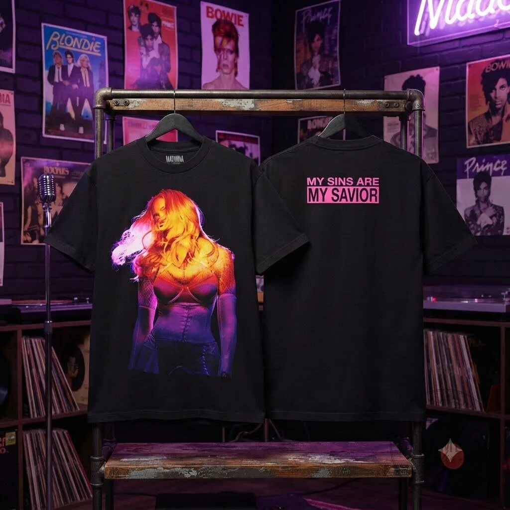 MADONNA MY SINS ARE MY SAVIOR TEE