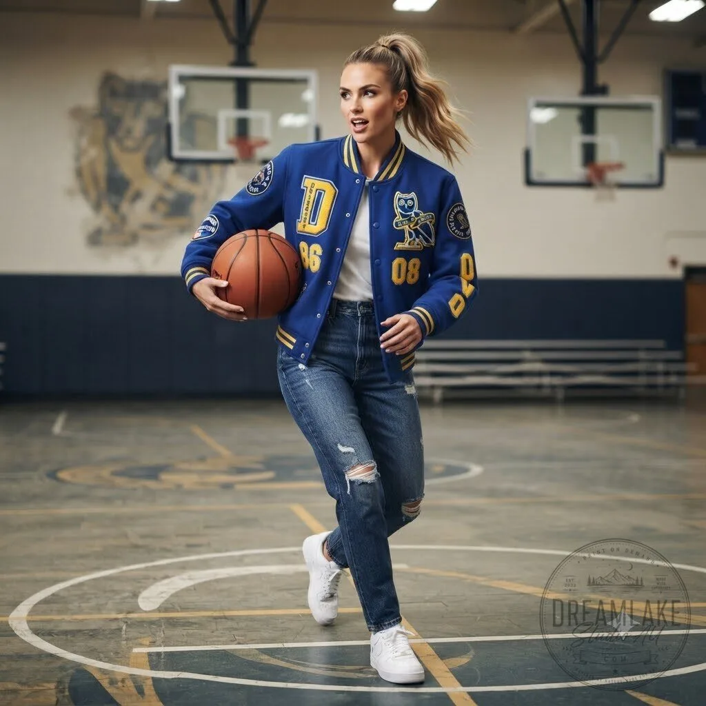 OVO x Degrassi Style Blue & Gold Varsity Letterman Jacket 10 OVO x Degrassi Style Blue & Gold Varsity Letterman Jacket