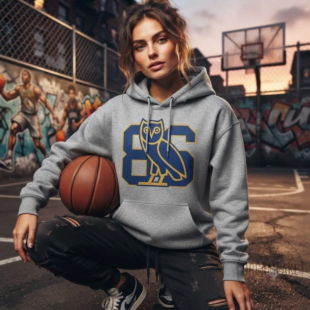 OVO x Degrassi Owl Graphic Grey Hoodie 8 OVO x Degrassi Owl Graphic Grey Hoodie