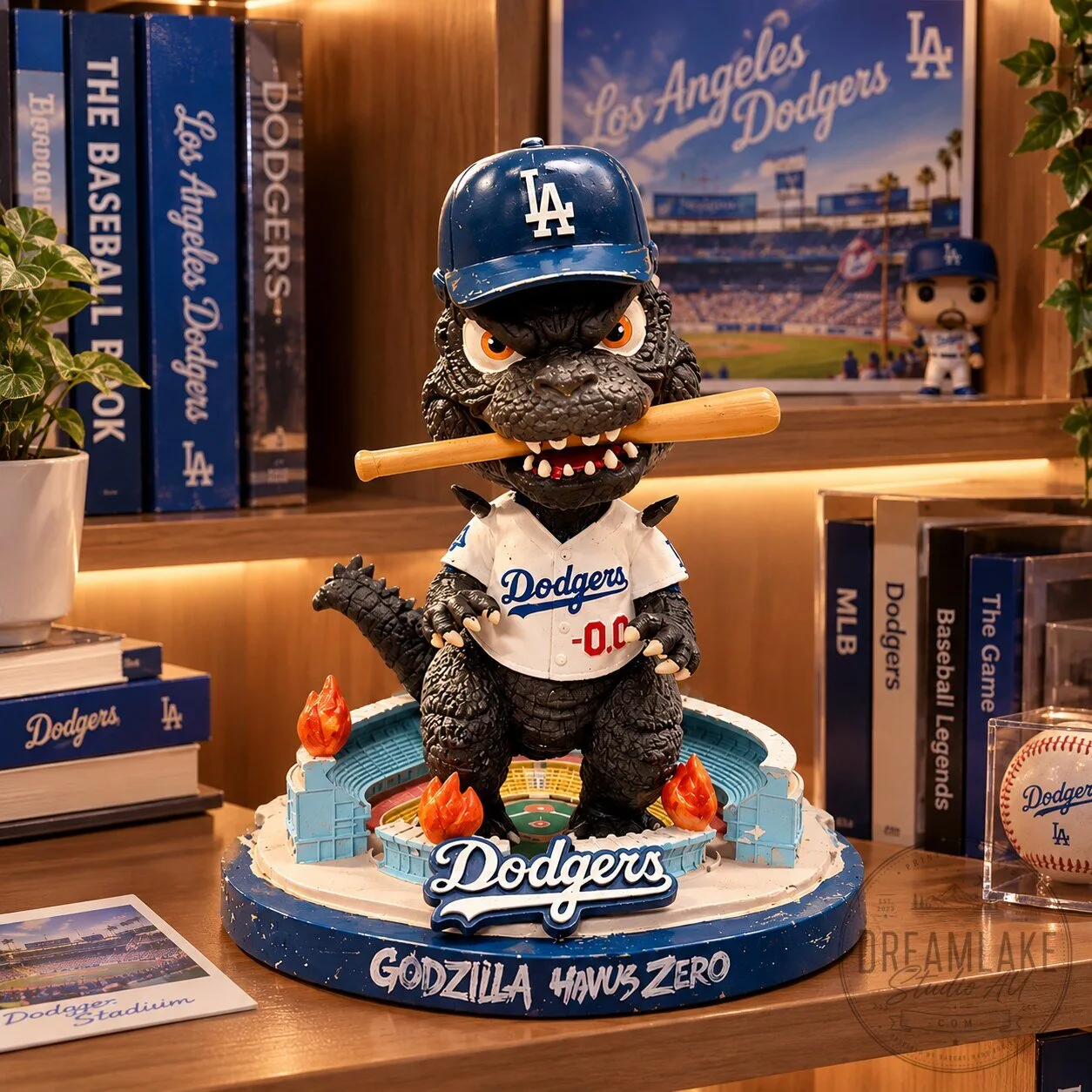 Los Angeles Dodgers Godzilla Bobblehead 9 Los Angeles Dodgers Godzilla Bobblehead