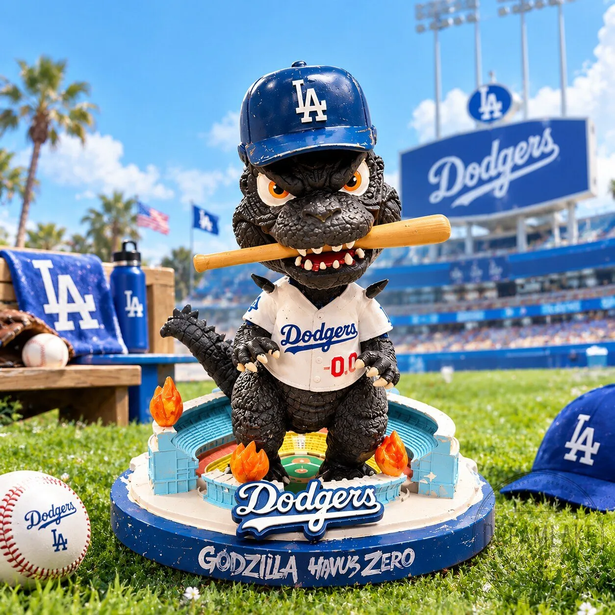 Los Angeles Dodgers Godzilla Bobblehead 11 Los Angeles Dodgers Godzilla Bobblehead