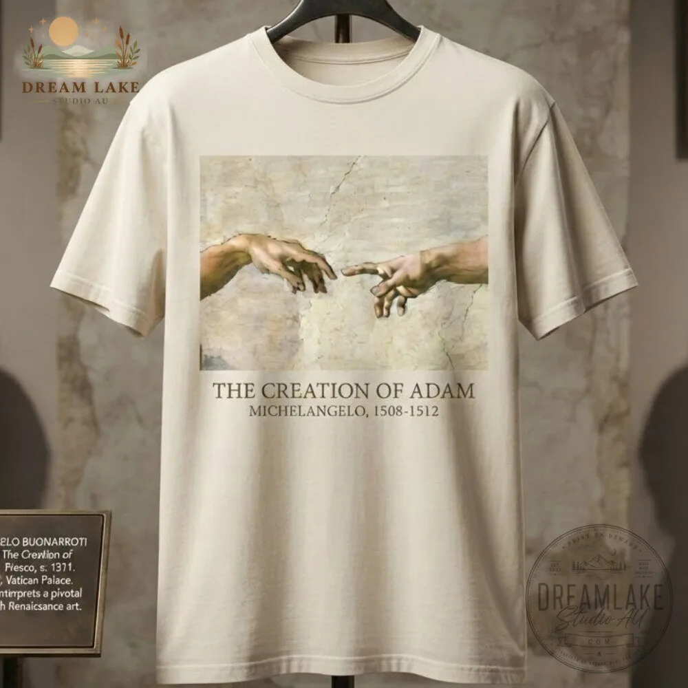 Michelangelo The Creation of Adam Art Shirt