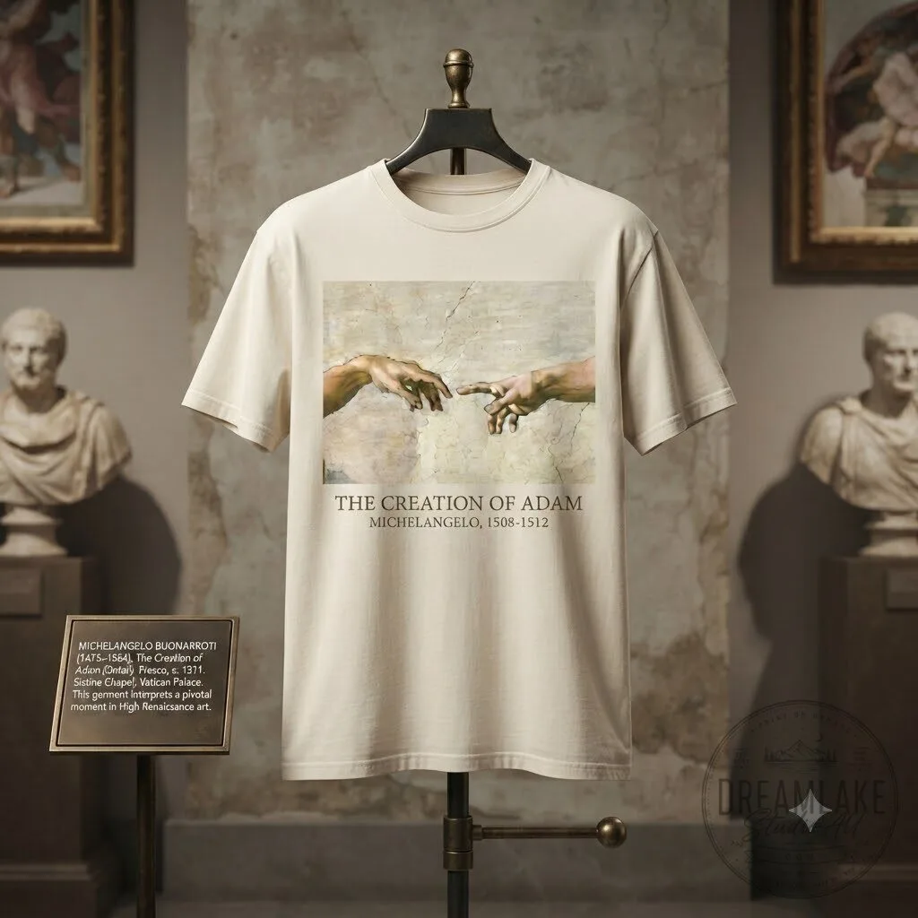 Michelangelo The Creation of Adam Art Shirt 11 Michelangelo The Creation of Adam Art Shirt