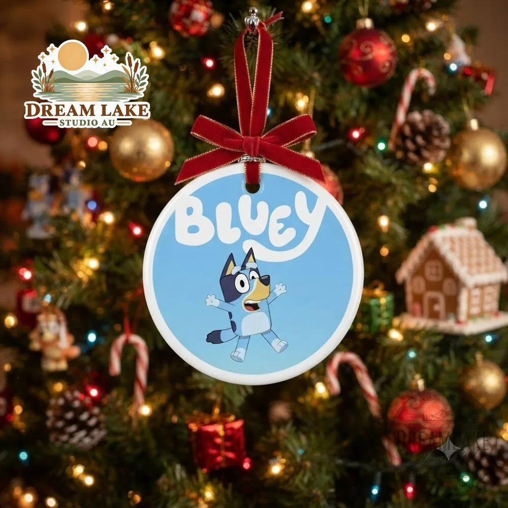 Bluey Christmas Ornament 2026 Kids Cartoon Holiday