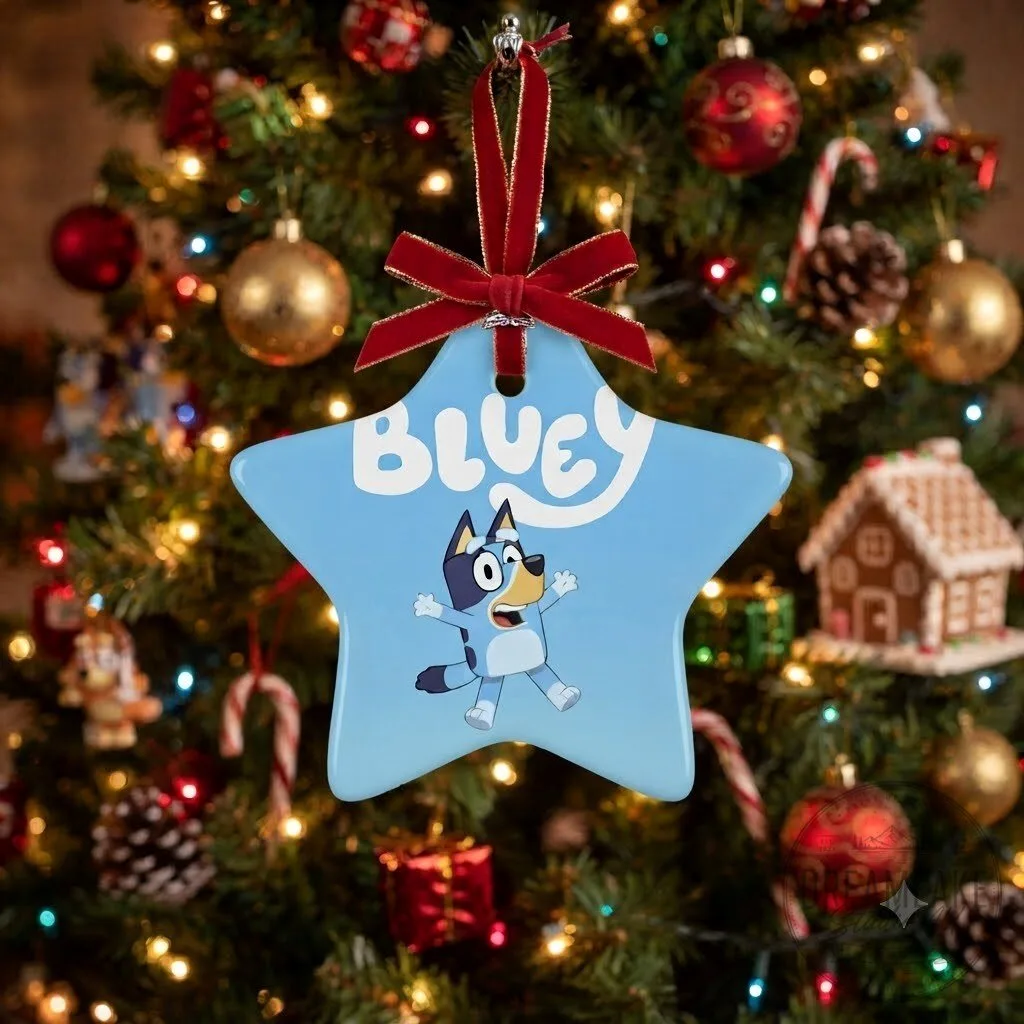 Bluey Christmas Ornament 2026 Kids Cartoon Holiday 10 Bluey Christmas Ornament 2026 Kids Cartoon Holiday
