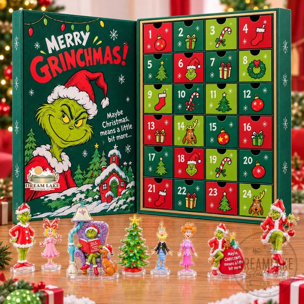 The Grinch 2026 Advent Calendar Merry Grinchmas Countdown Gift