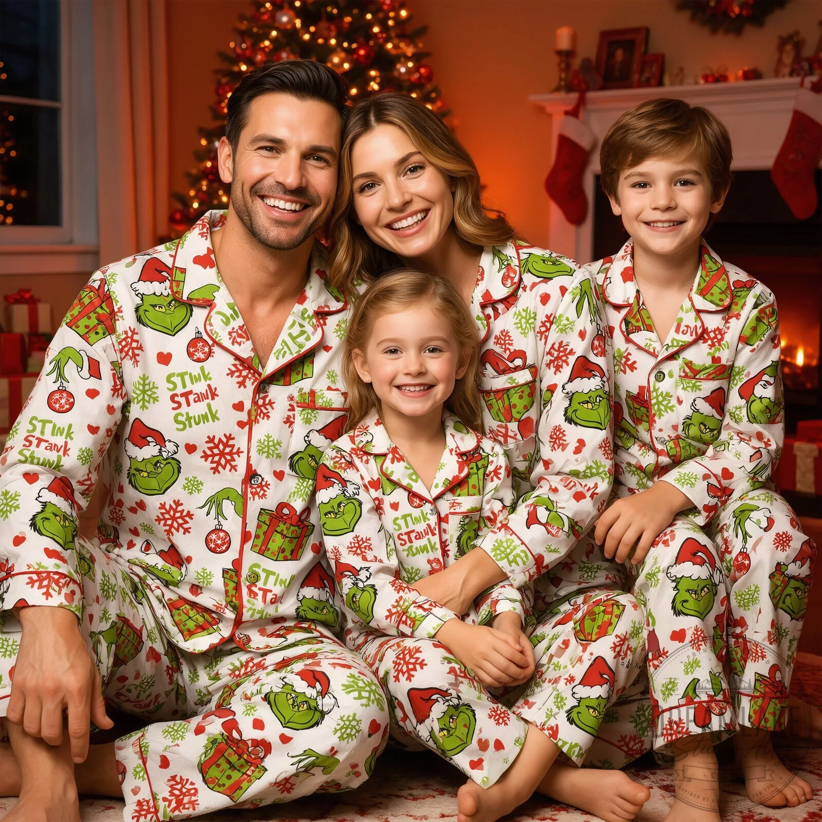 Grinch Stink Stank Stunk Christmas Pajama Set Sleepwear 2026 12 Grinch Stink Stank Stunk Christmas Pajama Set Sleepwear 2026