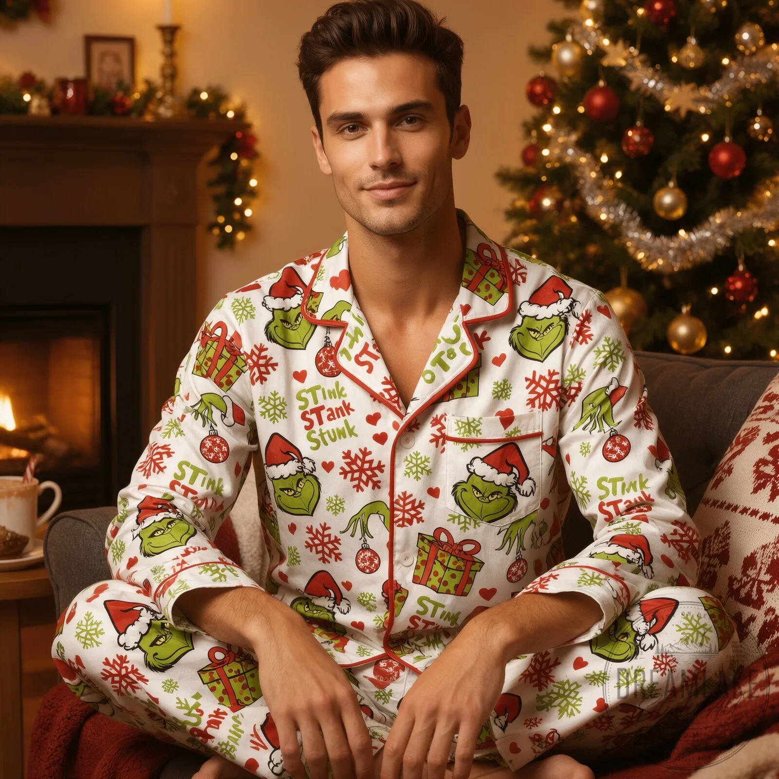 Grinch Stink Stank Stunk Christmas Pajama Set Sleepwear 2026 13 Grinch Stink Stank Stunk Christmas Pajama Set Sleepwear 2026