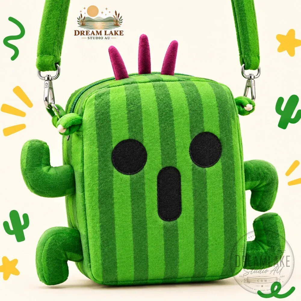 Final Fantasy Fluffy Sling Cactuar Bag