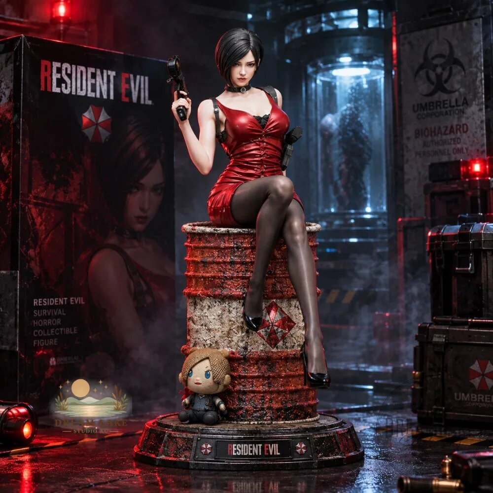 Resident Evil Ada Wong Red Dress Figure