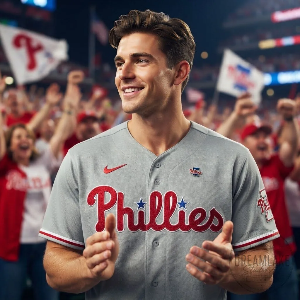 Philadelphia Phillies Custom Grey Baseball Jersey 2026 16 Philadelphia Phillies Custom Grey Baseball Jersey 2026