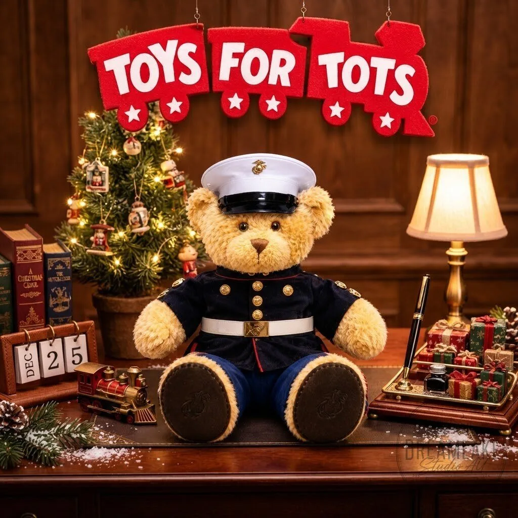Marines Toys For Tots Christmas Teddy Bear Plush Toy 10 Marines Toys For Tots Christmas Teddy Bear Plush Toy