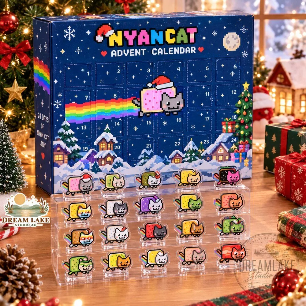 Nyan Cat Advent Calendar 24 Day Holiday Countdown 2026