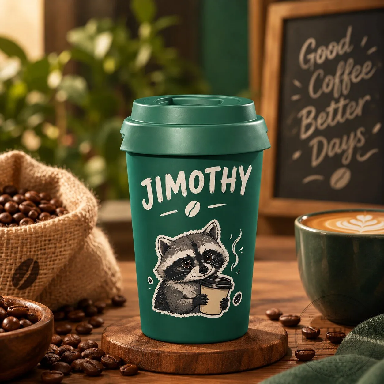 Jimothy Raccoon Coffee Tumbler 9 Jimothy Raccoon Coffee Tumbler