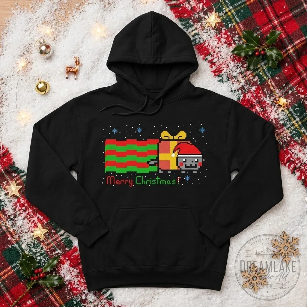 Nyan Cat Merry Christmas Holiday Hoodie 11 Nyan Cat Merry Christmas Holiday Hoodie
