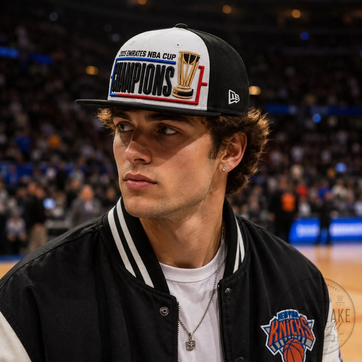 NBA Cup Champions New York Knicks Snapback Hat 9 NBA Cup Champions New York Knicks Snapback Hat