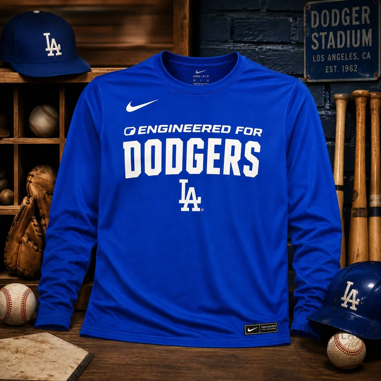 Nike Los Angeles Dodgers MLB Long Sleeve Shirt 10 Nike Los Angeles Dodgers MLB Long Sleeve Shirt