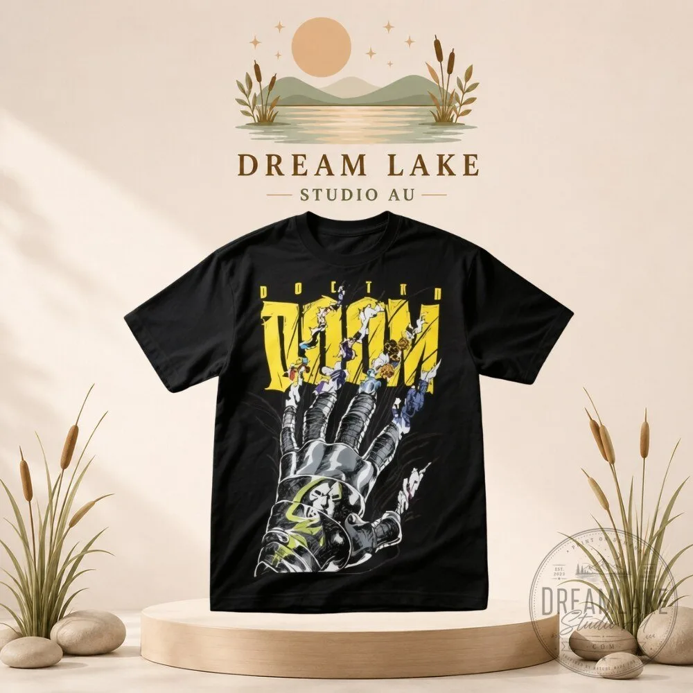 "Unique Collab Fashion: Must-Have Pop Culture Hats and Toys" 49 Doomsday Doctor Doom Collab Adidas Shirt