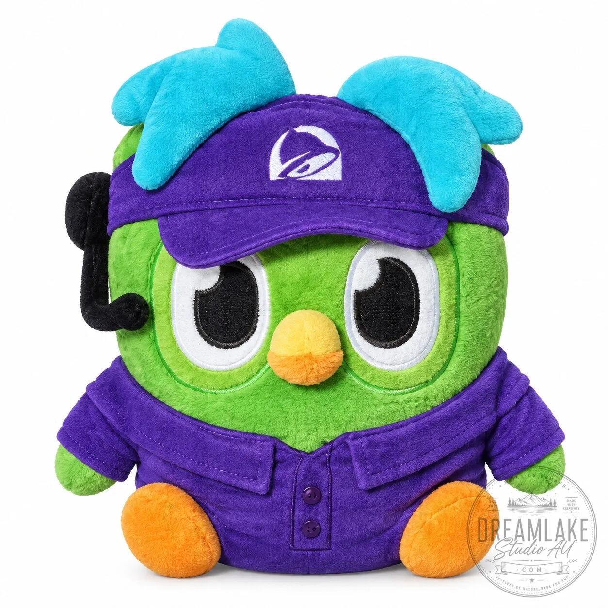 Duolingo Taco Bell Employee Plush Toy 12 Duolingo Taco Bell Employee Plush Toy