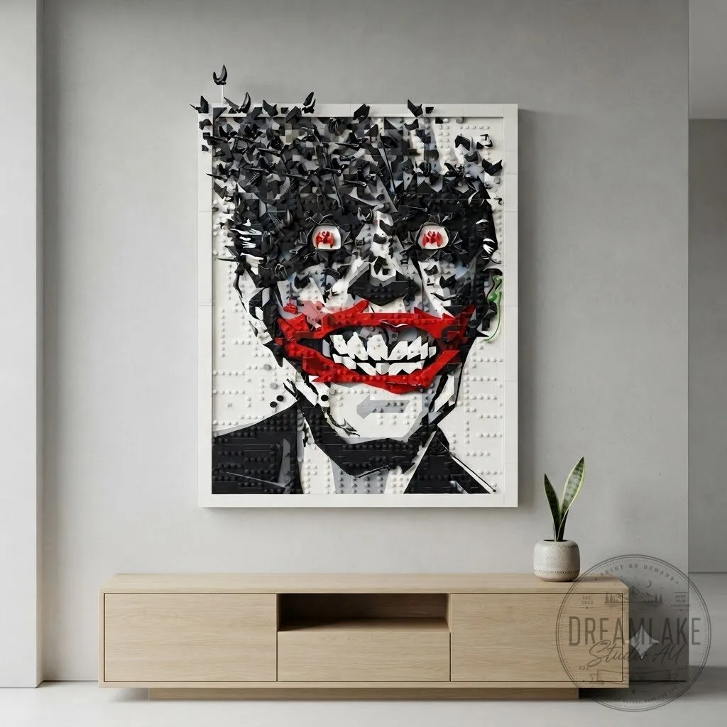 LEGO The Joker Brick Art Mosaic Building Block Set 8 LEGO The Joker Brick Art Mosaic Building Block Set