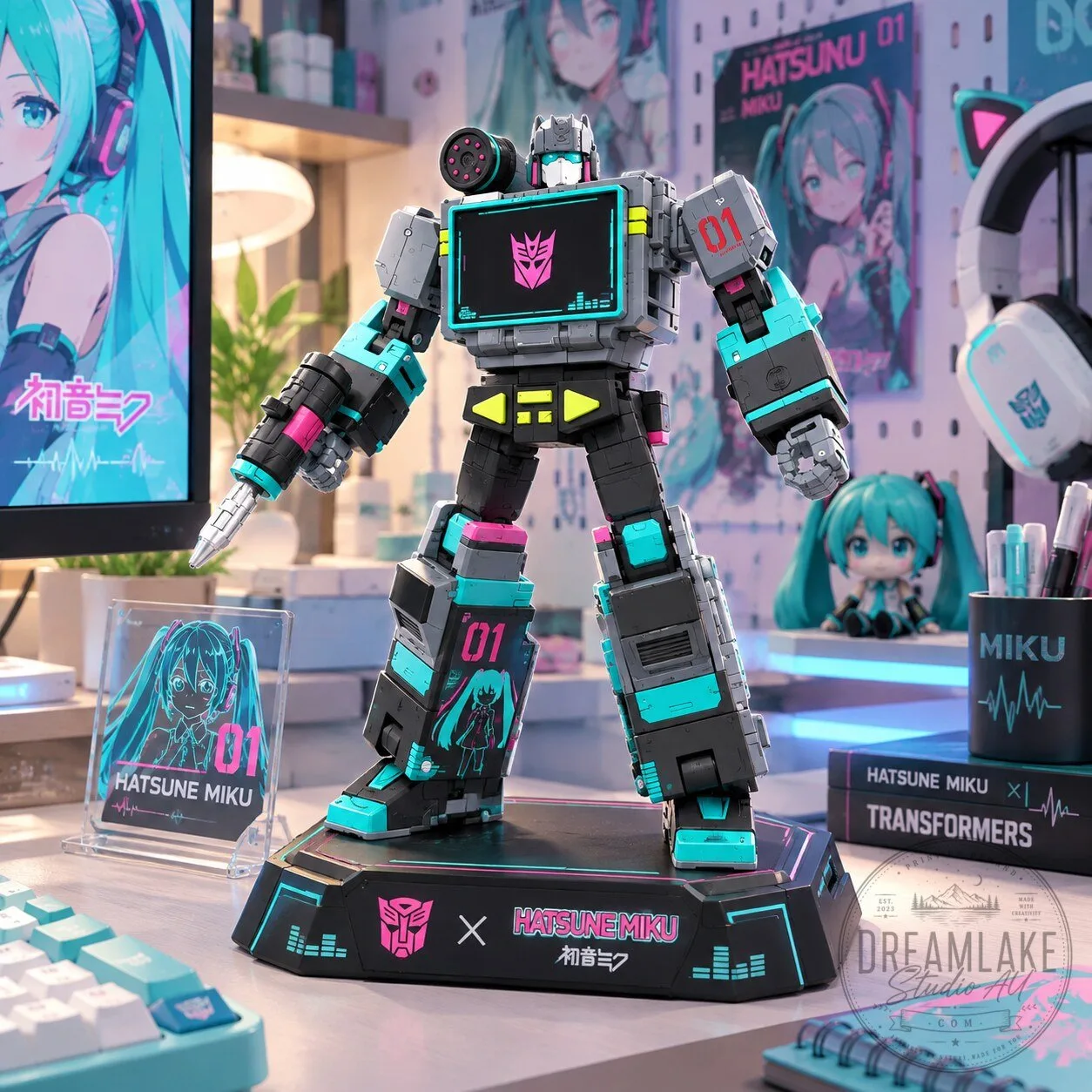 Transformers x Hatsune Miku Soundwave Action Figure 8 Transformers x Hatsune Miku Soundwave Action Figure