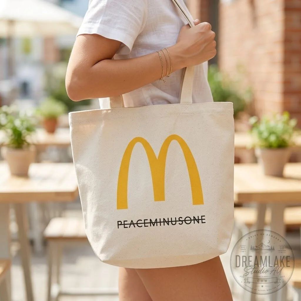 PEACEMINUSONE x McDonald Canvas Tote Bag 10 PEACEMINUSONE x McDonald Canvas Tote Bag