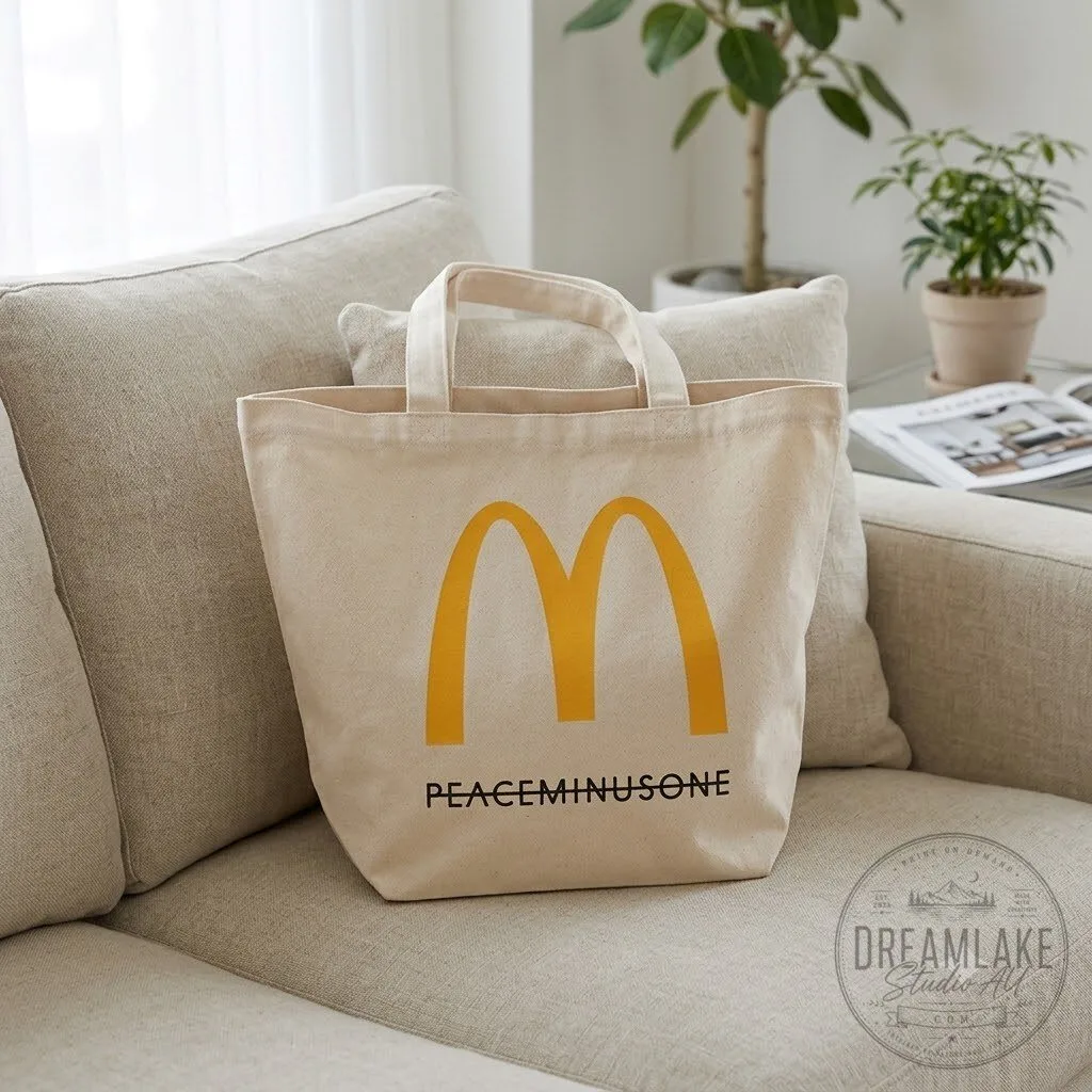 PEACEMINUSONE x McDonald Canvas Tote Bag 12 PEACEMINUSONE x McDonald Canvas Tote Bag