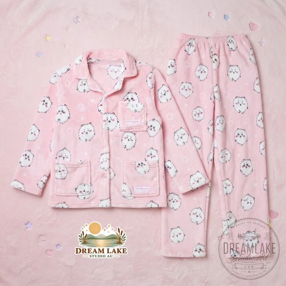 Kawaii PINK Chiikawa Sleep Pajamas