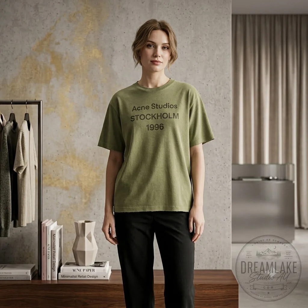 Acne Studios Olive Green Stockholm 1996 Shirt 8 Acne Studios Olive Green Stockholm 1996 Shirt