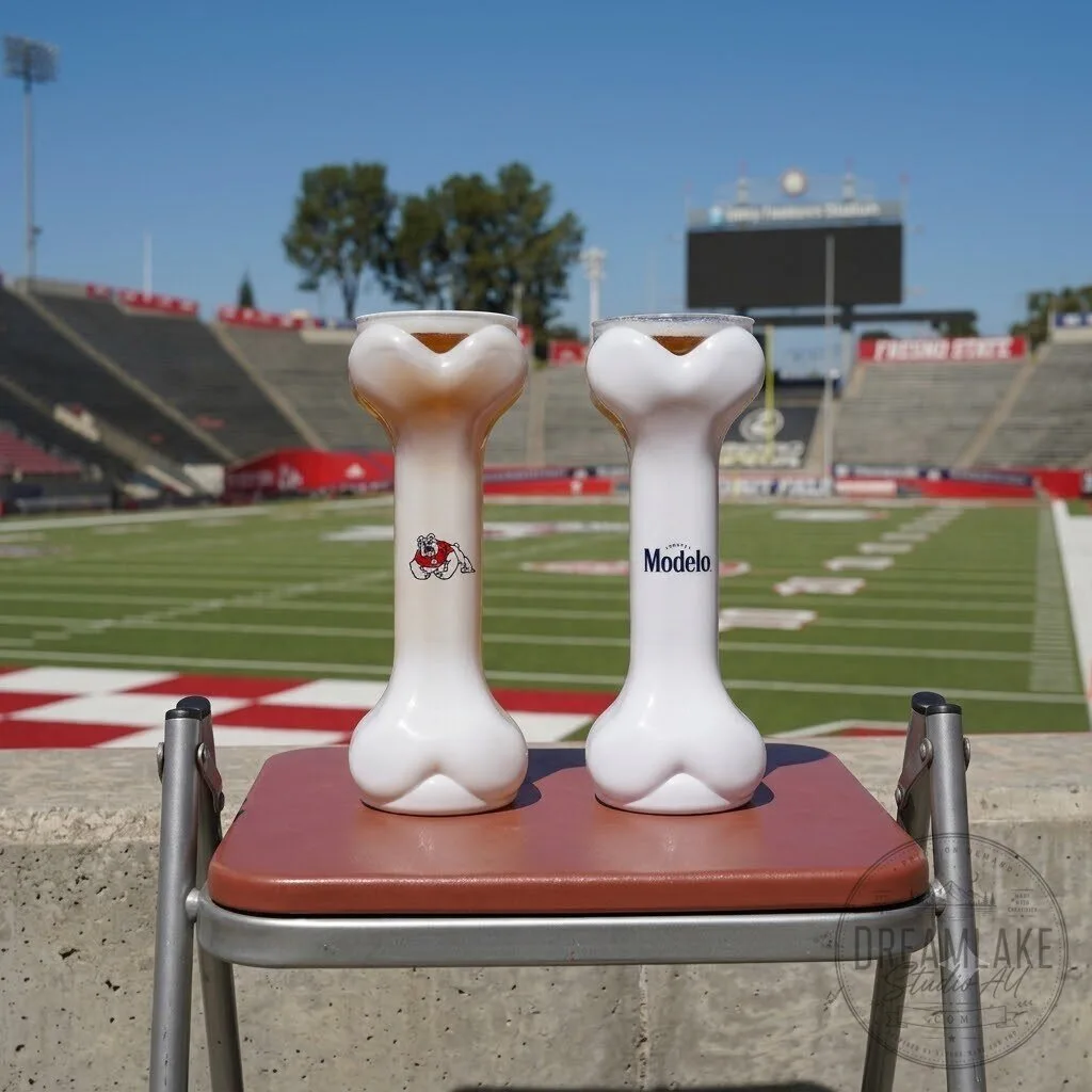 Fresno State Bulldogs Bone Shaped Beer 11 Fresno State Bulldogs Bone Shaped Beer