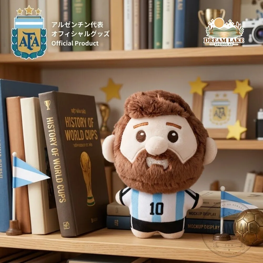Argentina National Team Lionel Messi Plush Doll